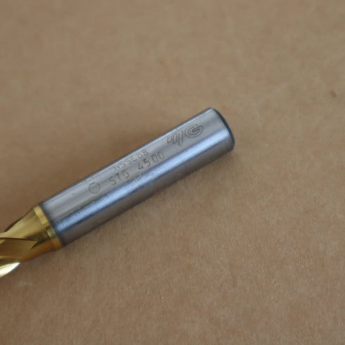 Short Finish Cobalt End Mill TIN Coated HSSCo8 3F, YG